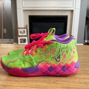 Puma men’s Sneakers - Neon Green and Pink